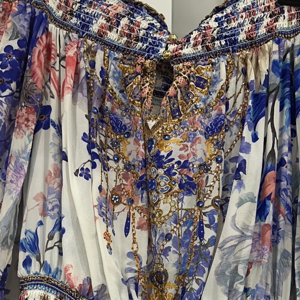 NWT CAMILLA Off-the Shoulder Minidress